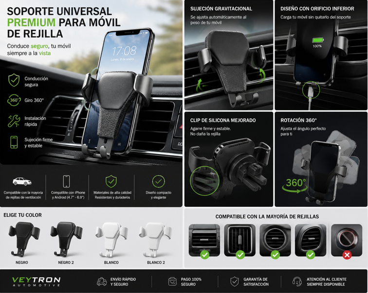 Soporte Móvil Rejilla | VEYTRON AUTOMOTIVE