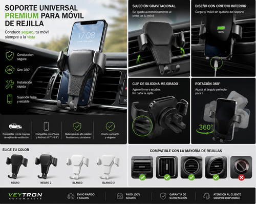 Soporte Móvil Rejilla | VEYTRON AUTOMOTIVE