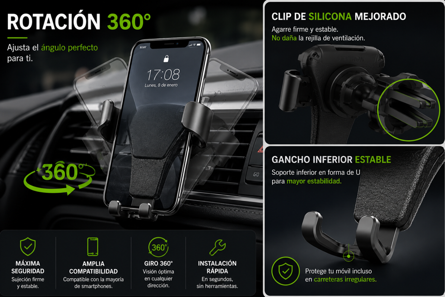 Soporte Móvil Rejilla | VEYTRON AUTOMOTIVE