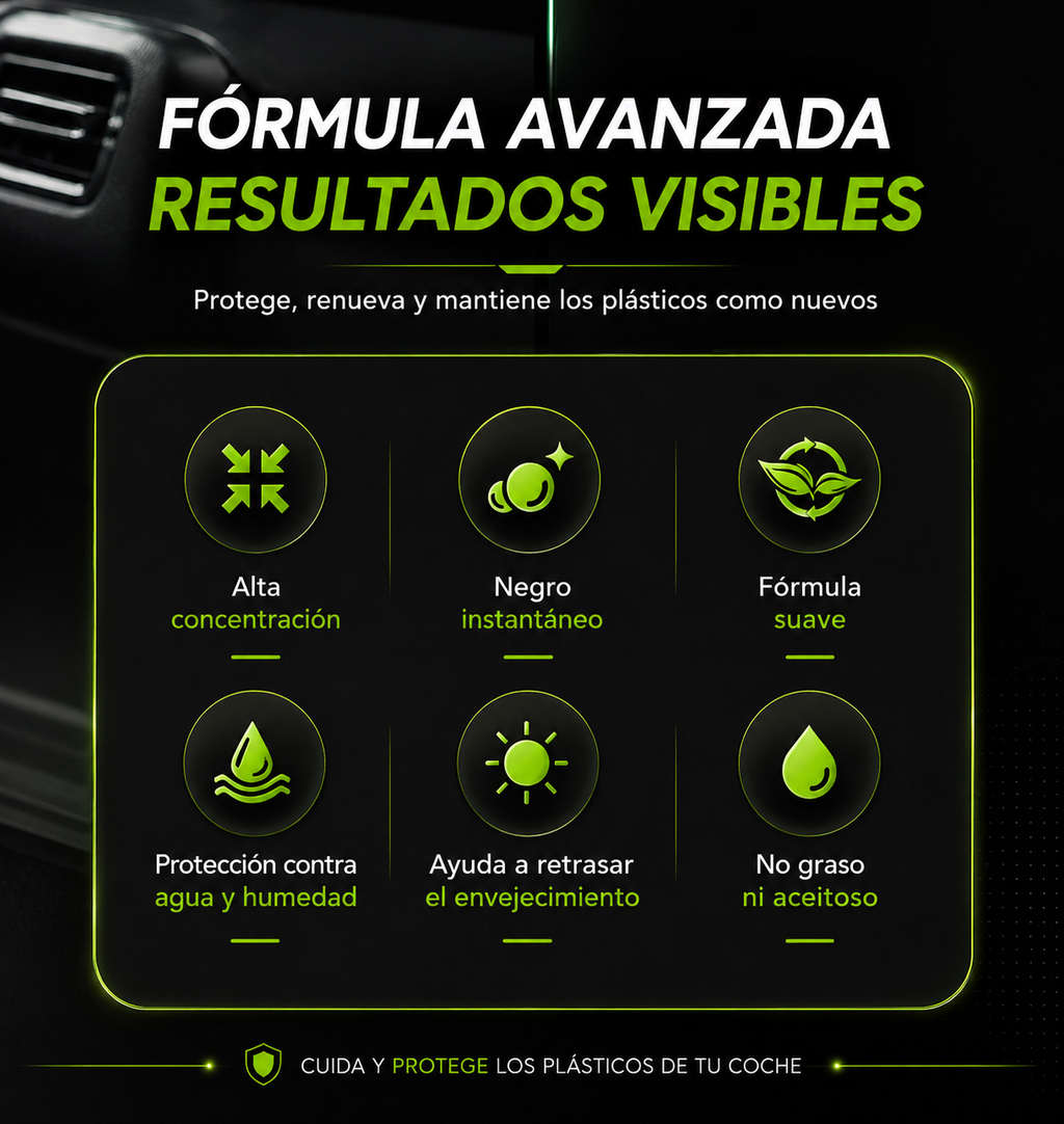 VEYTRON RestorePro™ — Restaurador de Plásticos para Coche