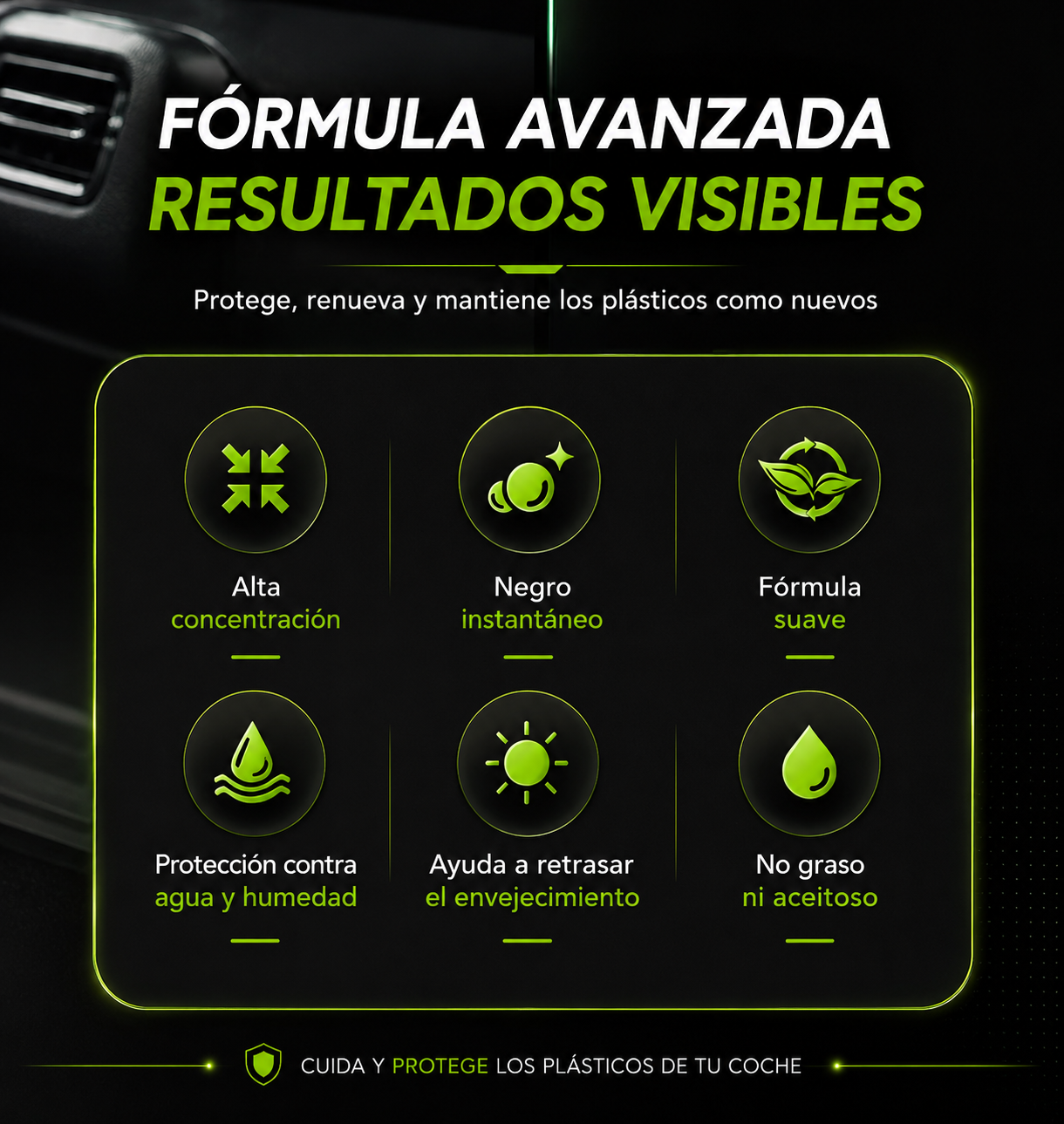 VEYTRON RestorePro™ — Restaurador de Plásticos para Coche