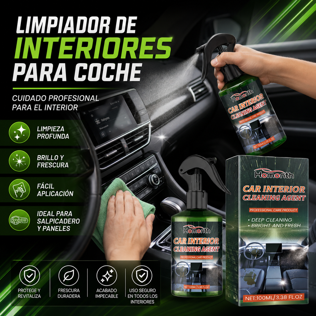 VEYTRON CleanInterior Pro™ — Limpiador de Interiores para Coche