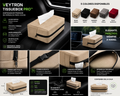 VEYTRON TissueBox Pro™ | Dispensador Premium de Pañuelos para Coche