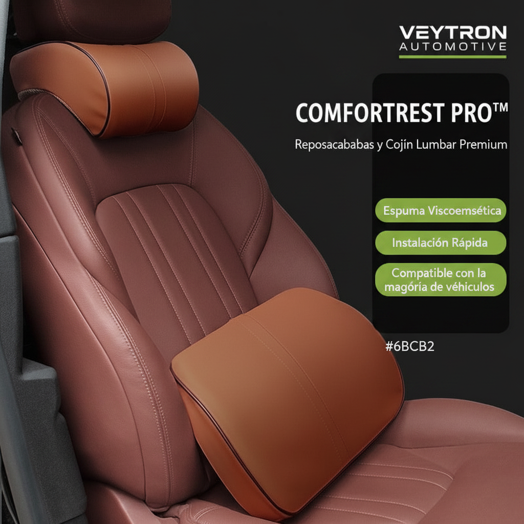 ComfortRest Pro - Lifestyle Naranja/Caramelo con Branding VEYTRON