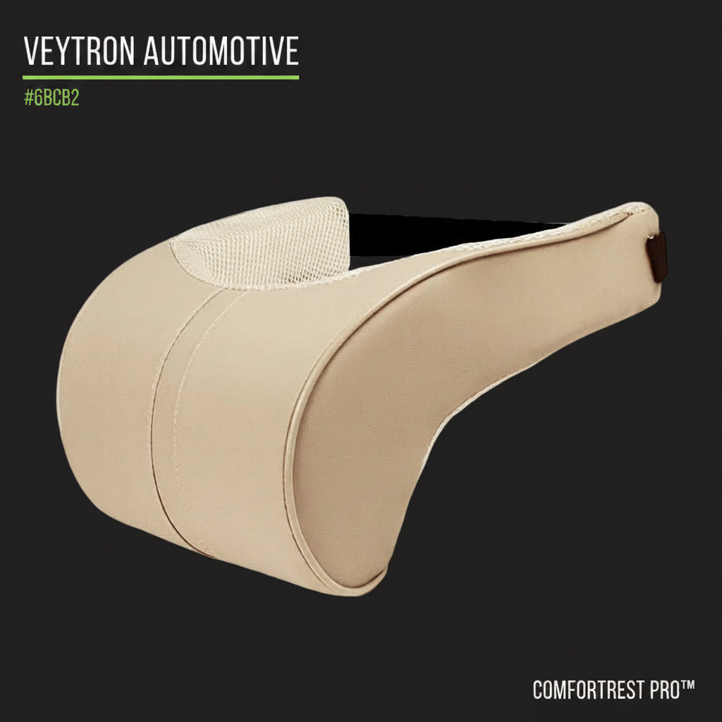 ComfortRest Pro - Reposacabezas Beige con Branding VEYTRON