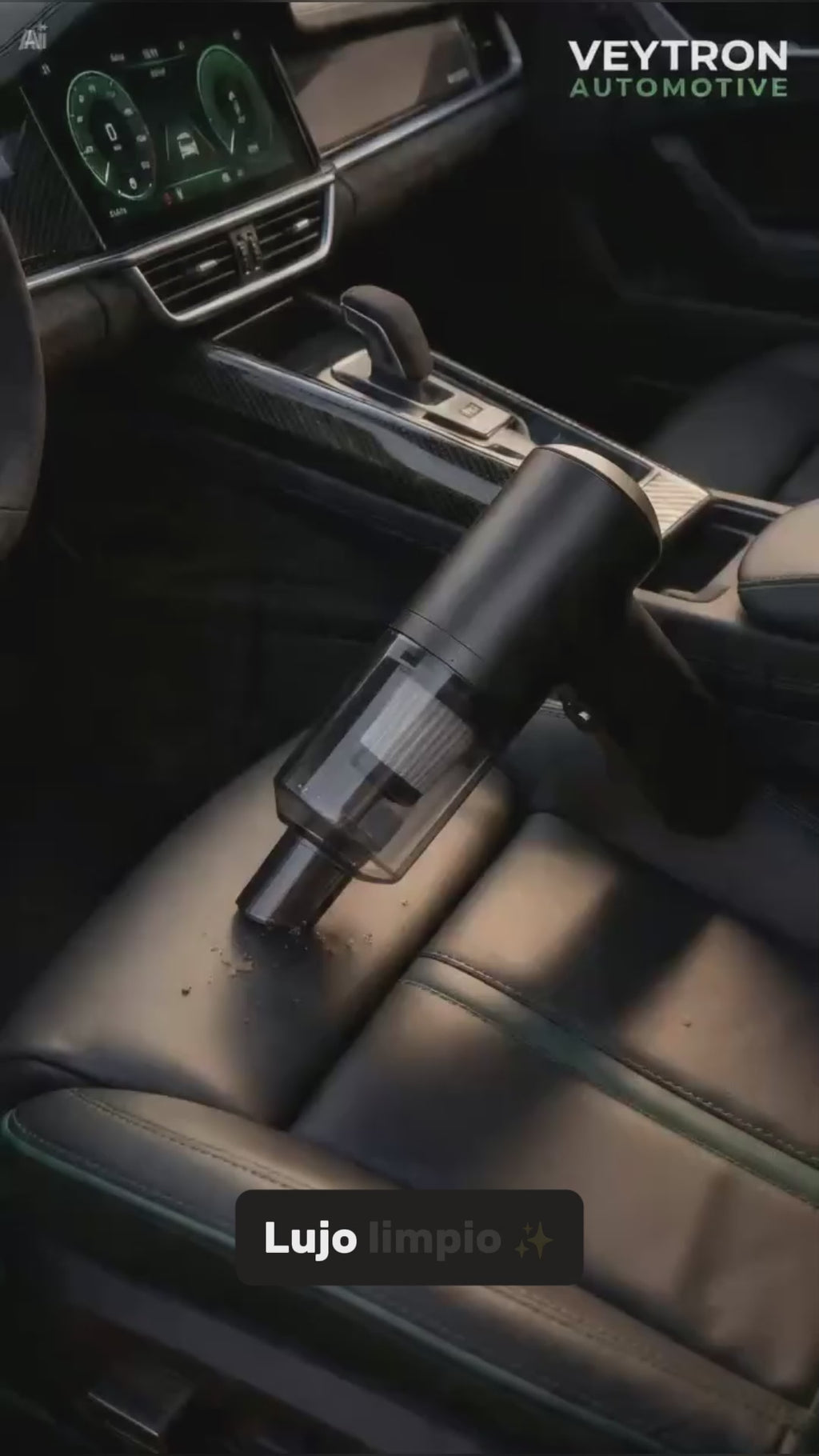 VEYTRON MiniVac Pro™ – Aspirador compacto inalámbrico para coche