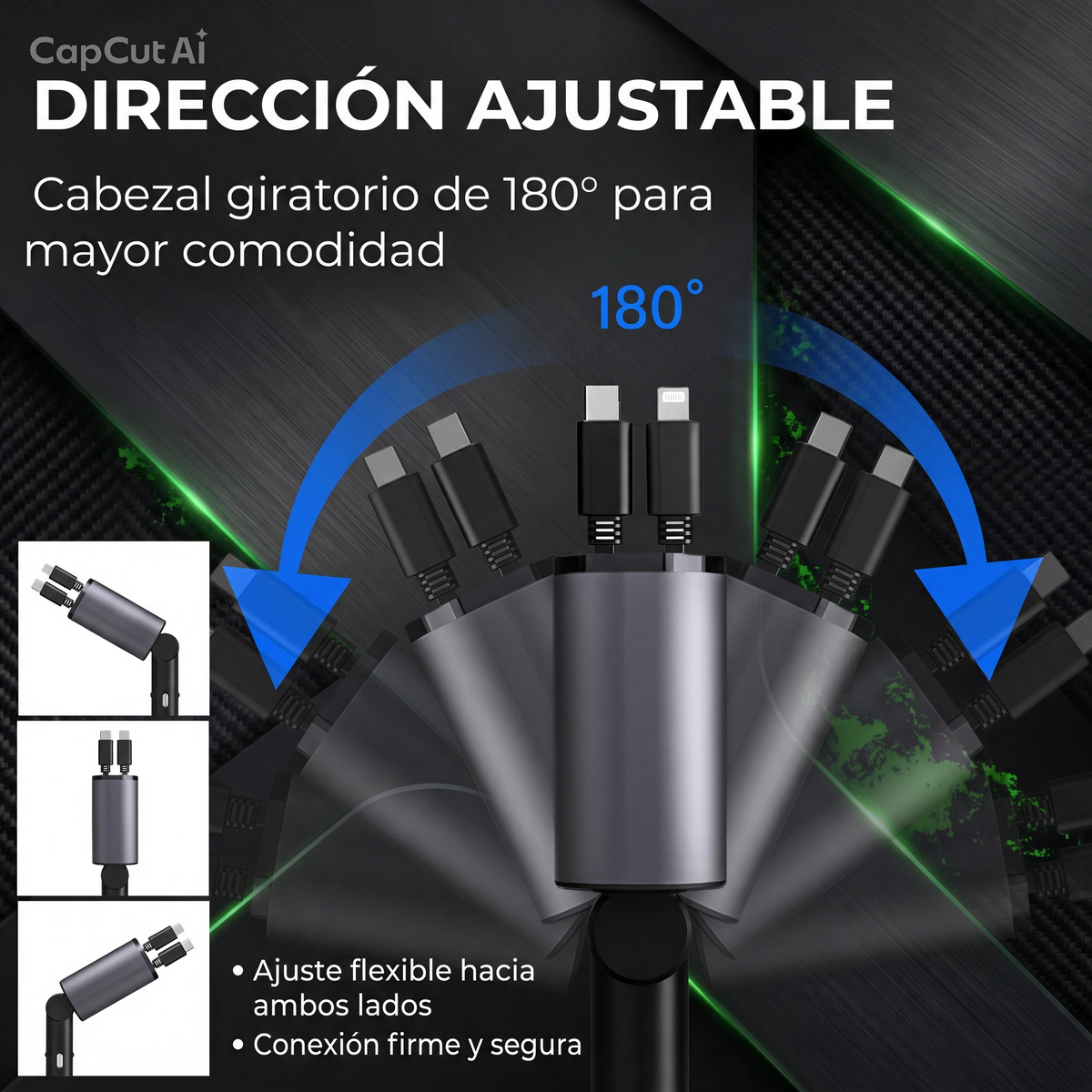 VEYTRON ChargeMetal 100™ – Cargador metálico de 100 W para coche